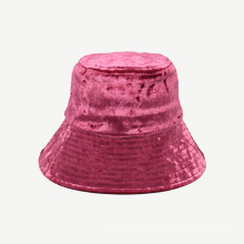 100% Velvet Women Outdoor Sunscreen Bucket Hat